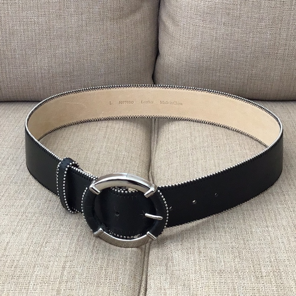 Belt with silver accents